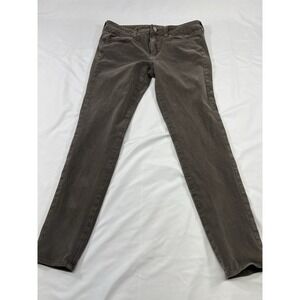 American Eagle Jegging Pants Size 8 Regular Super Stretch 360° Gray Skinny Mid R